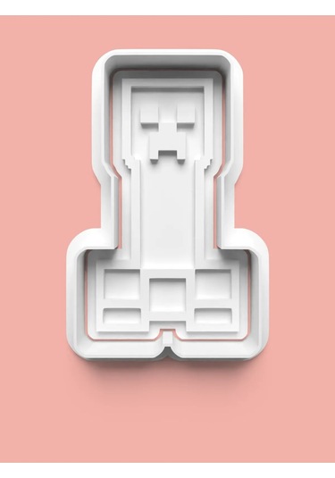 Minecraft Figürü Kurabiye Kalıbı Ve Şeker Hamuru Kalıbı 0301-1