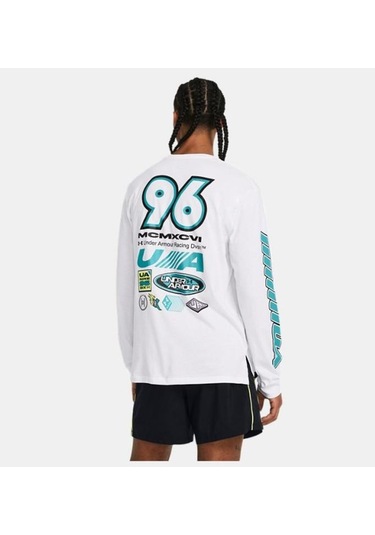 Erkek Ua Launch Uzun Kollu 1384195-100 Beyaz