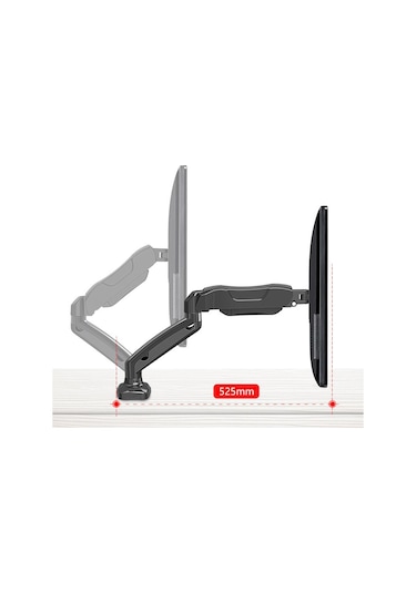 Kaloc Klc-V8 17"-30" Amortisörlü Monitör Masa Tutucu Kol Stand