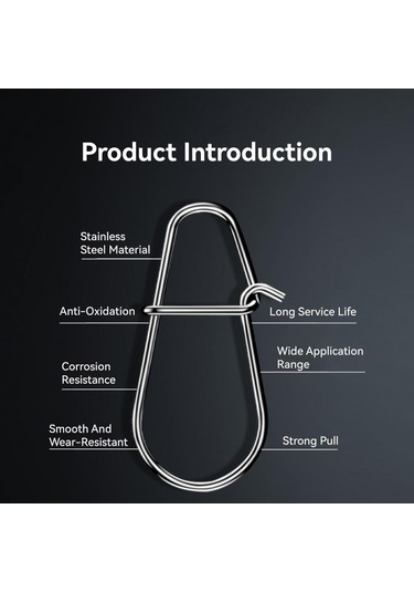 Krallık 25 Adet Balıkçılık Yapış Aracı Paslanmaz Çelik Tel Olta Konektörü Balıkçılık Aksesuarları 1