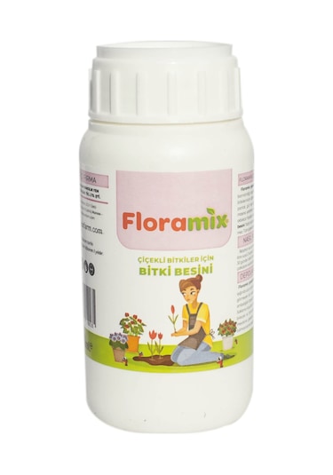 Floramix Çiçekli Bitkiler İçin Solucan Gübreli Bitki Besini - Vitamini 250 ML