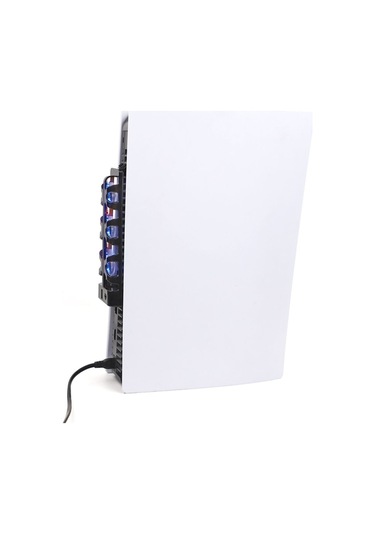 Tp5-1523 Ps5 İçin Led Işıklı Hız Ayarlı Soğutma Fanı Siyah