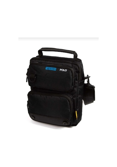 Newish Polo Çift Gözlü Postacı Omuz Çantası Lacivert - Siyah
