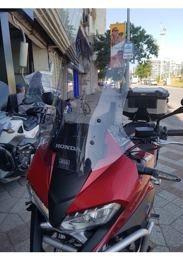 2017-20 Honda Vfr800 Uzun Ön Cam Zeus Açık Füme 56 CM 4 MM
