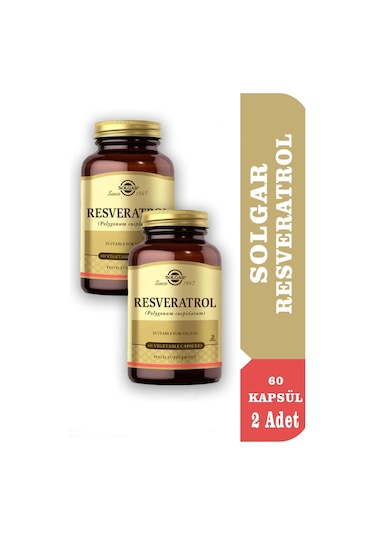 Solgar Resveratrol 2 x 60 Kapsül