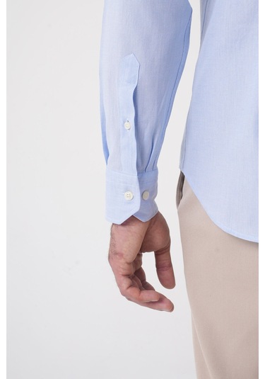 Bisse Erkek Regular Fit Uzun Kol Açık Mavi Gömlek Gmktn250016 33 Açik Mavi