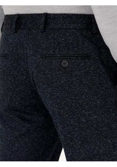 Cacharel Lacivert Slim Fit Yün Karışımlı Kumaş Pantolon