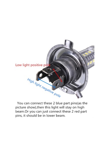 Wezone H4 80w 16smd Led Faro De Niebla 4000lm 8000k Blanco Ip67 12-24v Alta Potencia Par