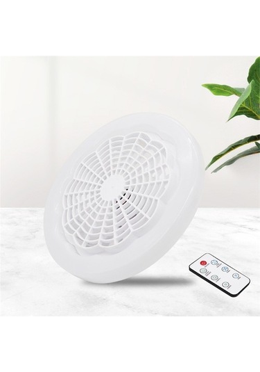 Kapalı Led Işık Sessiz Yatak Odası Mutfak Dekor Lamba Fanları-beyaz 5007 Beyaz