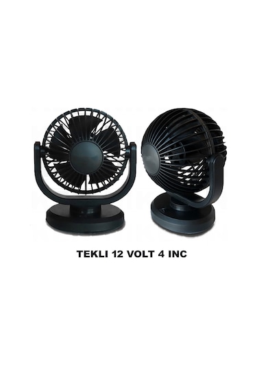 Beyaztuning 12 Volt Tek Başlı 4Inç Araç Içi Fan Oto Vantilatör