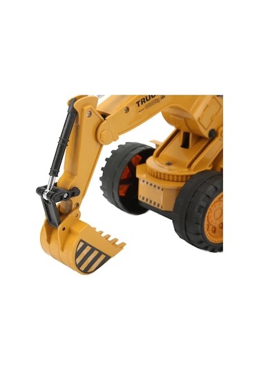 Şarjlı Kumandalı Fonksiyonel Oyuncak Eksvatör Kepçe İş Makinası Sarı
