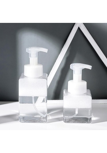 2 Adet Taşınabilir Köpük Şişe Sıvı Sabun Şişeleme Şampuan Losyon Duş Pompası Dispenser Konteyner