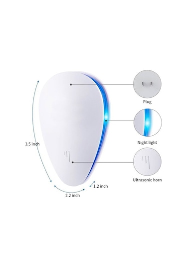 Fortunelane 2 Adet Ultrasonik Sürükleyici, Fare, Mus Engeli, 24-64 Khz, Ab Materyal, Avrupa Standartı