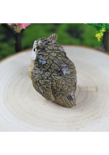 Sones 4 Adet/takım Mini Simülasyon Baykuş Bahçe Dekoratif Hayvan Süsleri