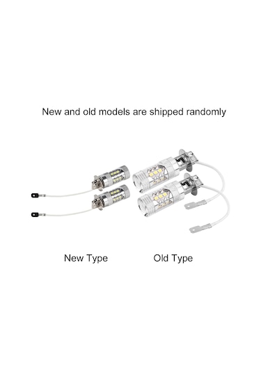 Kosona H1/h3 Soketli 10w Led Araba Sis Lambası 12-24v 6500k Beyaz Işık 1400lm 50000 Saat Ömür 2 Adet