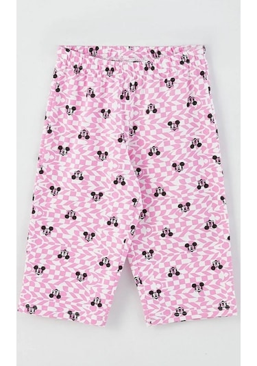 2131 Mickey Mouse Baskılı Pijama Altı Pembe