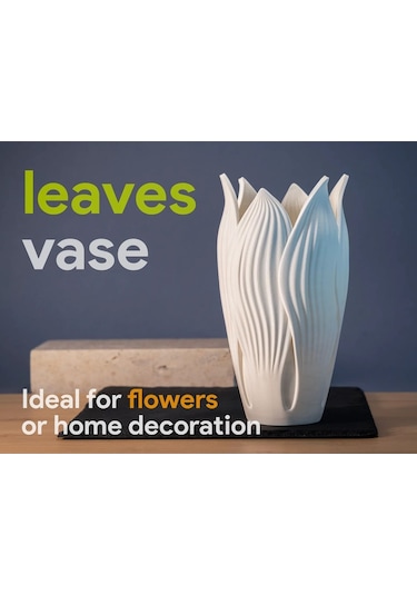 Dekoratif Deniz Kabuğu Görünümlü Vazo, Dekoratif Biblo, Masa Üstü Aksesuar