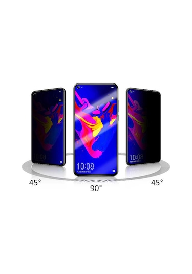 Huawei P40 Lite Uyumlu Davin 5d Privacy Cam Zore Ekran Koruyucu