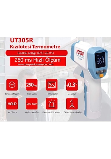 Unit UT305R Temassız Ateş Ölçer Vücut Termometresi