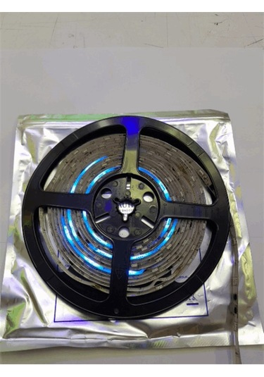 Yürüyen Şerit Led Mavi Silikonlu 5 Metre