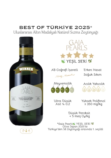 Milas Memecik Erken Hasat Soğuk Sıkım Yeşil Seri Cam 500 ML