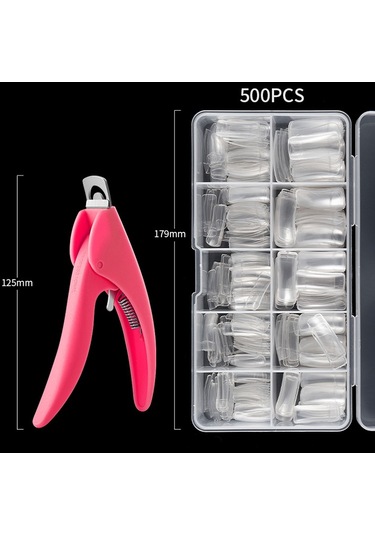 Sones Manikür Alet Seti Tırnak Kelime Kesim Seti, Özellikler: Şeffaf Tam Direk Büyük Set