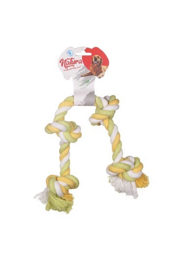 Natura 50 CM PTH-003 Dört Düğüm Halat Köpek Oyuncağı