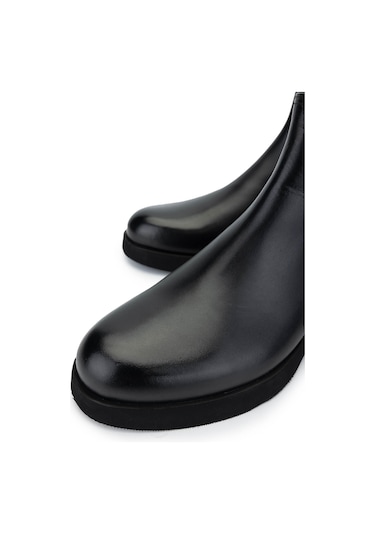 Tamer Tanca Erkek Hakiki Deri Siyah Deri Casual Bot 987 133k Erk Bot Sk24-25 Sıyah Dr Siyah Deri