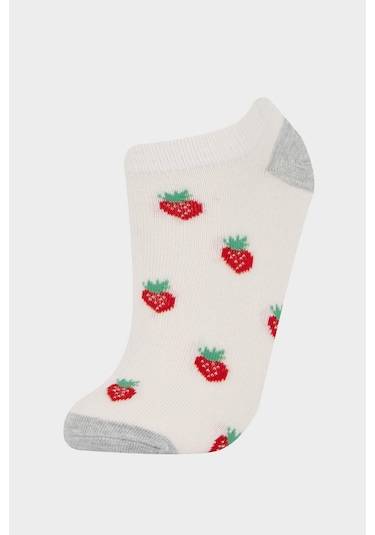 Defacto Kız Çocuk 5li Pamuklu Patik Çorap F7117a8nskr1 ÇoK Renkli