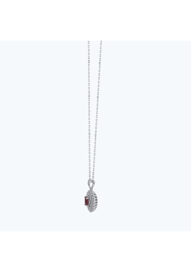 Altınbaş Pırlanta Yakut Oval Kolye Pehl017y14k-1