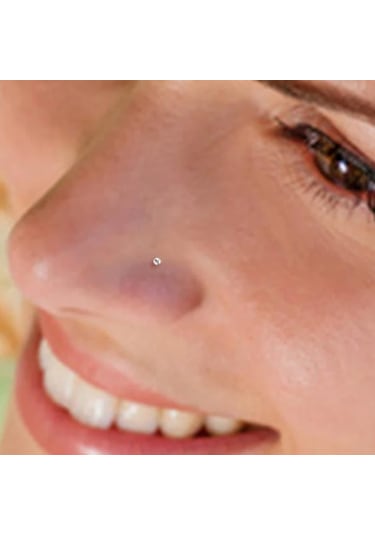 Cerrahi Çelik Gold Renk Çelik Minik Tektaş Burun Piercing Tektaş Hızma Sarı