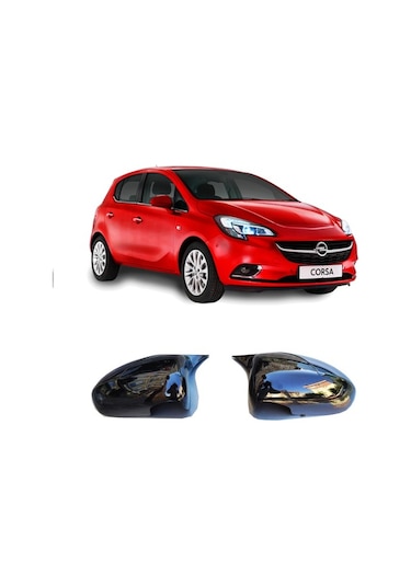 Opel Corsa E Batman Yarasa Ayna Kapağı Piano Black / 2014-2019