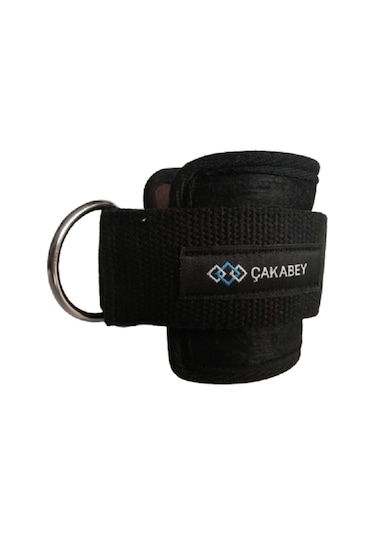 D Ring Fitness Ayak Bileği Ağırlık Çalışma Kemeri 1 Çift Siyah