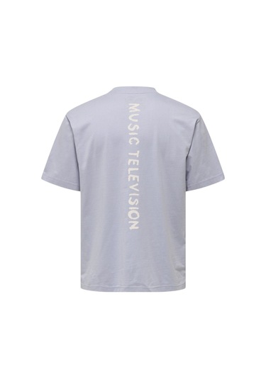 Only Erkek O Yaka T-shirt 22029523 Mavi 