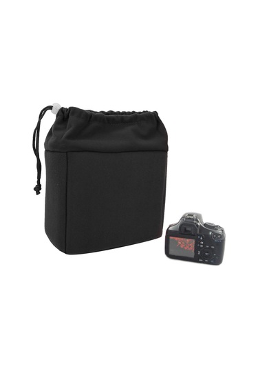Vkemall Dslr Kamera Ve Objektif İç Çantası - Sert Çarpma Ve Toz Koruma, Su Geçirmez Nilon, Yumuşak Kadife, Çekmeceli Açılış Siyah