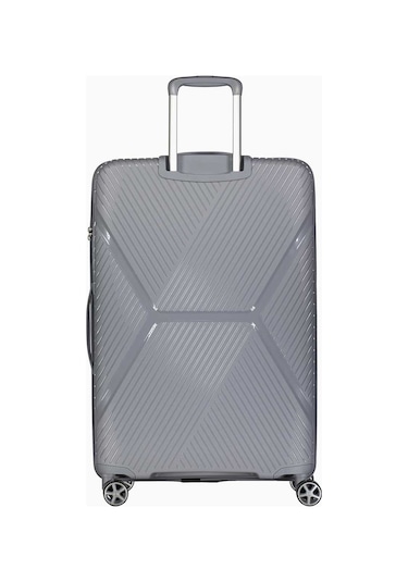 Benetton Büyük Boy %100 Polipropilen Valiz Gri Bnt3000