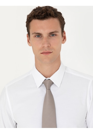 Pierre Cardin Erkek Beyaz Basic Gömlek 50277780-vr013 Beyaz