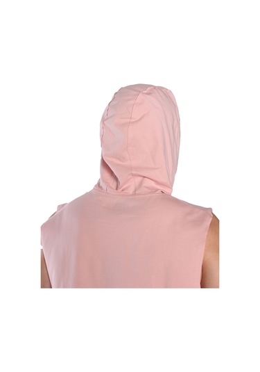 Musclecloth Training Club Kapüşonlu Kolsuz Sweatshirt Somon Somon