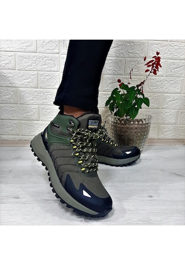 Jump 28680 Haki Waterproof Kaymaz Taban Erkek Bot 001