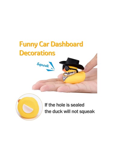 Kovboy Şapka Ördek Araba Dekorasyon Araba Ördek Dikiz Aynası Dekorasyon Oyuncak Araba 1pc 1 Piece Set