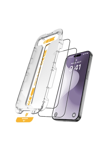 Buff Apple Uyumlu   iPhone 16 Plus 5d Easyfit 2 Adet Ekran Koruyucu