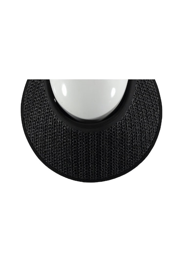 Uv Korumalı 50 Faktör Kadın Hasır Vizör Şapka Örgü Tasarım Vizör Siyah