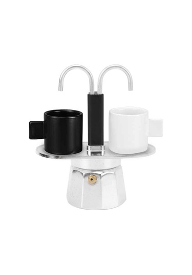Flybuy Fincan Kahve Makinesi, 100ml Mini Kahve Potu, Çift Kafa Sistemi Diğer