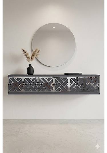 Da1238as Arex Dresuar , Antre Hol Rafı Antrasit-silver 120cm
