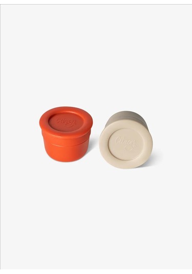 Citron Mini Sos Kapları 2'li Set - Brick / Beige 1060803