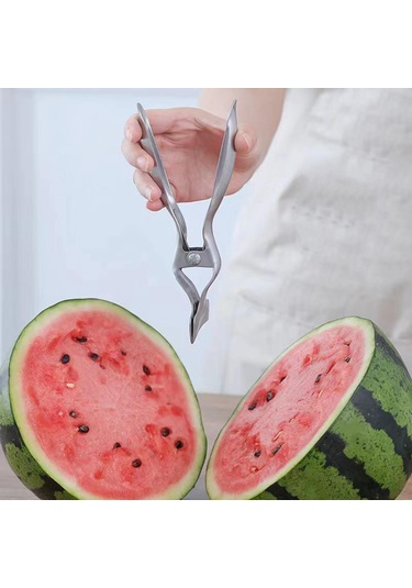 Suntek Karpuz Kesici Temiz Pense Şekli Mutfak Gereçleri İçin Gümüş Diğer