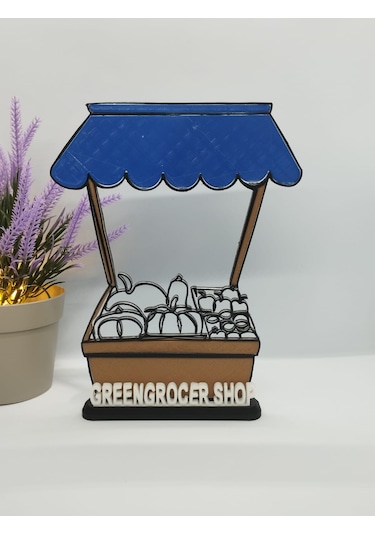 Manav Dükkanı Dekoru Meyve Ve Sebze Pazarları, Bakkallar Ve