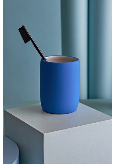 Bergenson Bjorn Bath Flow Mavi Diş Fırçası Ve Macunu İçin Bardak 314443986 Mavi