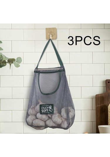 Suntek Meyve Sebze Mutfak Kamp D Için 3 Storag Mesh Çanta Ev Seti