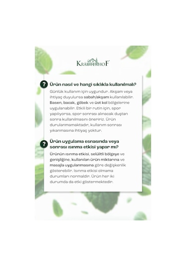 Krauterhof Anti-cellulite Gel 250 Ml 2 Adet